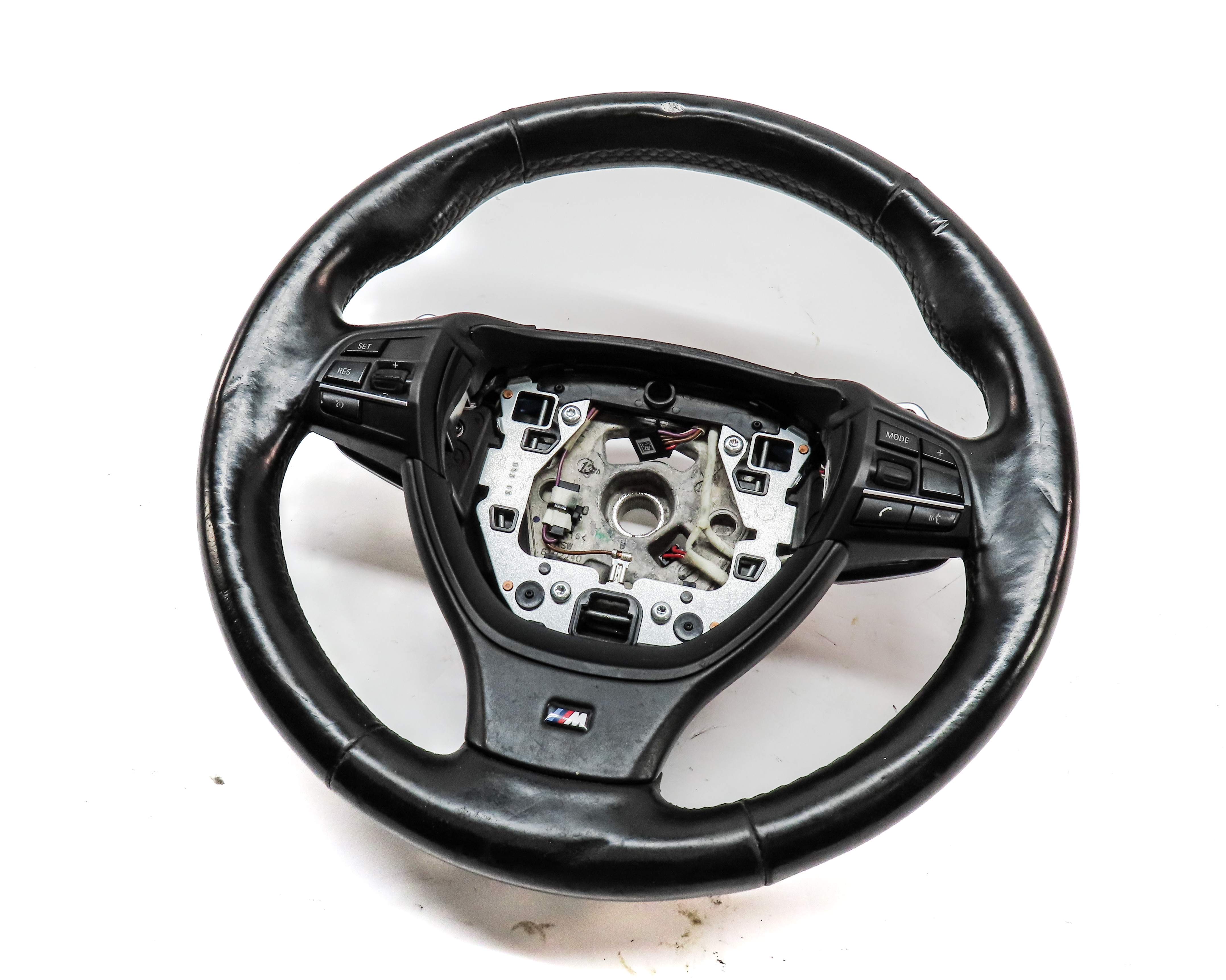 14-15 BMW 7 SERIES F01 F04 M SPORT HEATED STEERING WHEEL w/ PADDLE SHIFT (BLACK) — exact item pictured